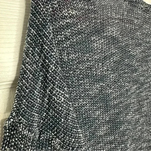 Joe Fresh Knit Shirt 3/4 Sleeves Oversized Marled Blue & White Size Extra Small - Picture 12 of 16
